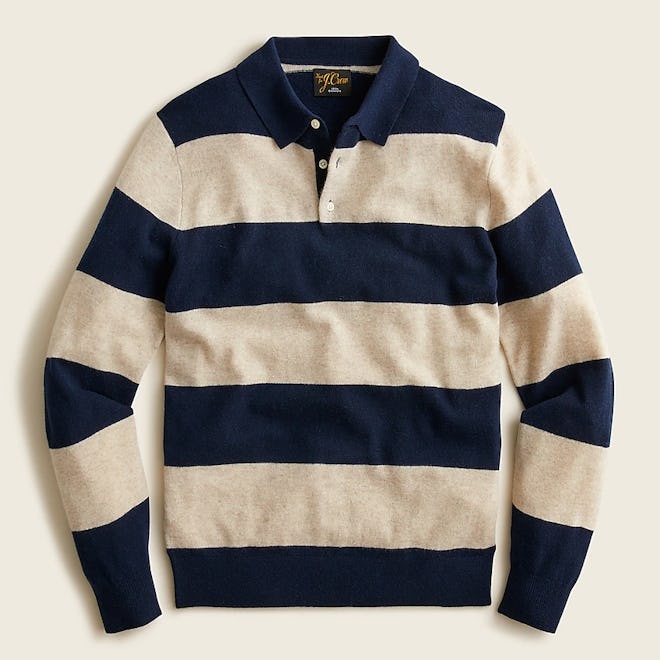 J. Crew Cashmere Collared Sweater