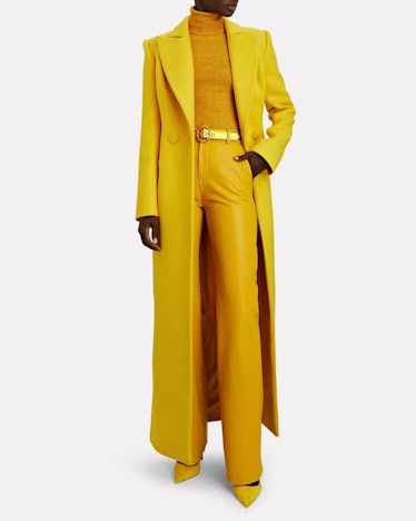 Sergio Hudson yellow coat