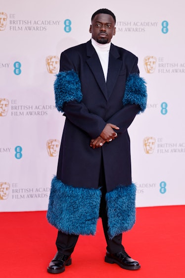 Daniel Kaluuya poses on the red carpet upon arrival at the BAFTA British Academy Film Awards at the ...