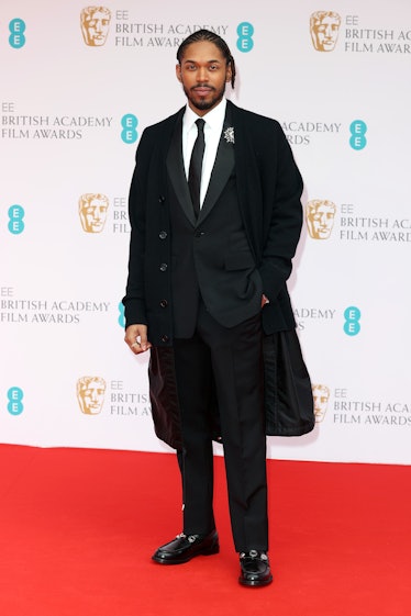 Kelvin Harrison Jr. attends the EE British Academy Film Awards 2022 at Royal Albert Hall on March 13...
