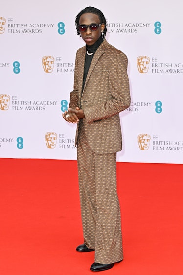 Michael Ajao attends the EE British Academy Film Awards 2022 at Royal Albert Hall on March 13, 2022 ...