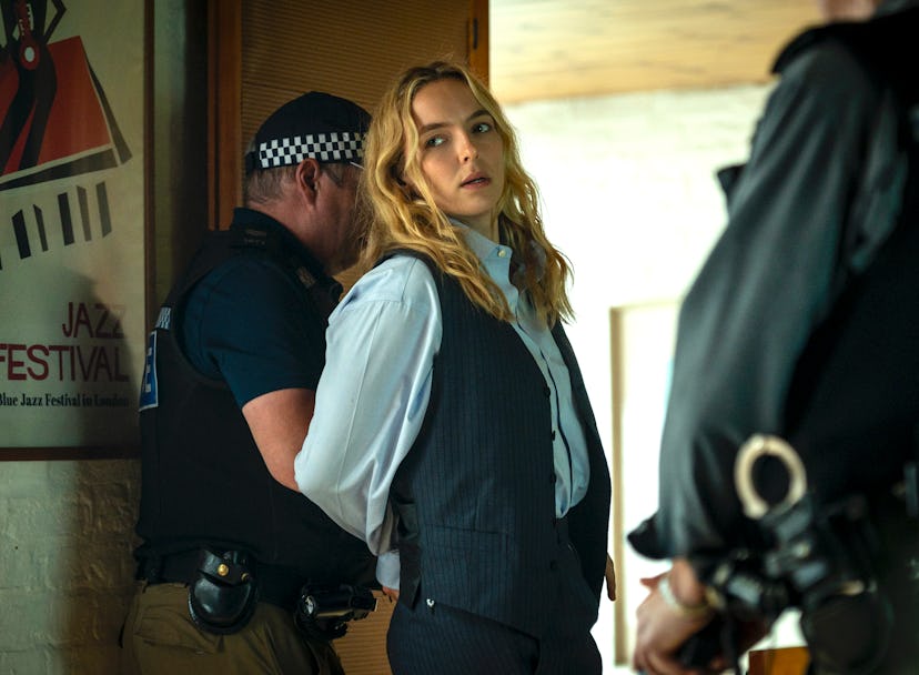 Villanelle being handcuffed in Killing Eve season 4 episode 3