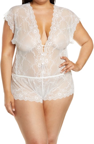 Coquette Plus Size Lace Romper