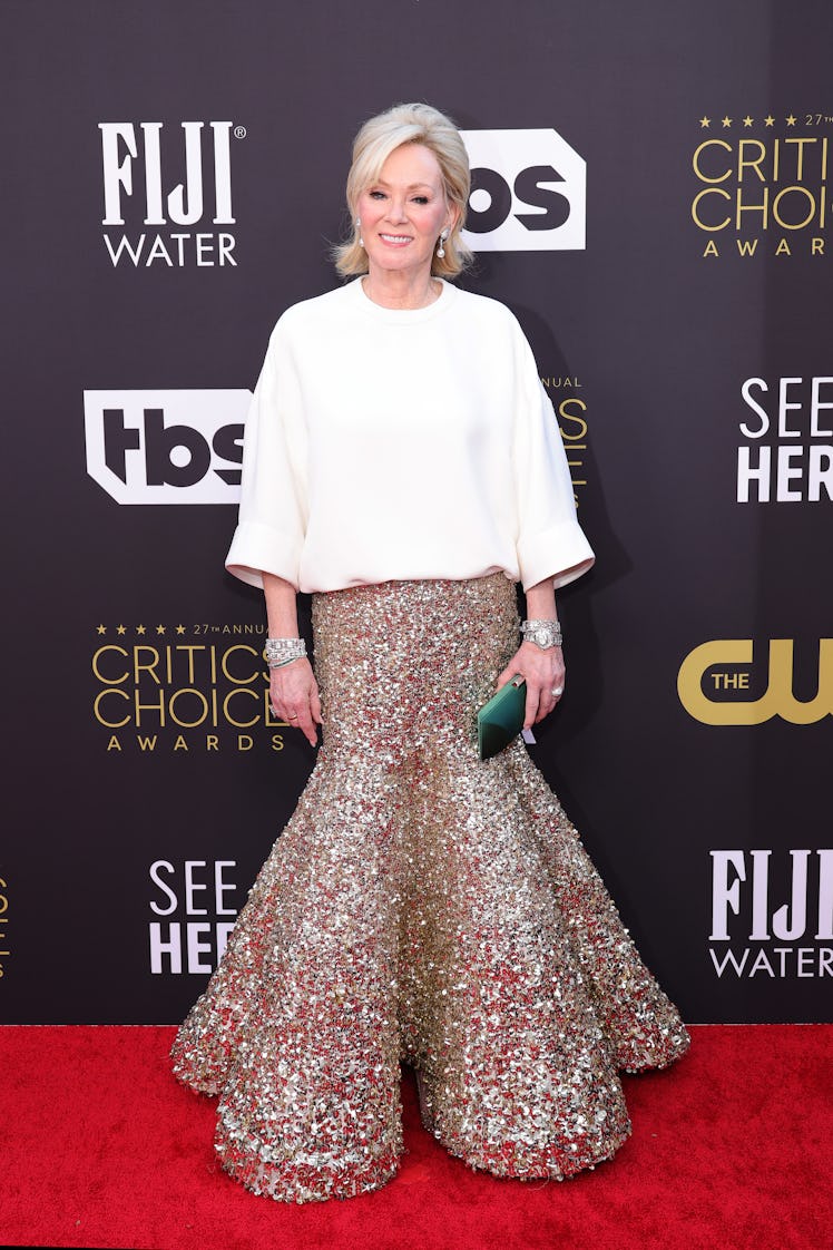 Jean Smart wearing Valentino couture at the Critics Choice Awards 2022