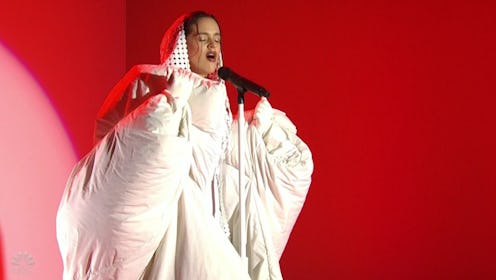 While singing "La Fama" as the musical guest on Saturday Night Live, Rosalía's cozy outfit sparked m...