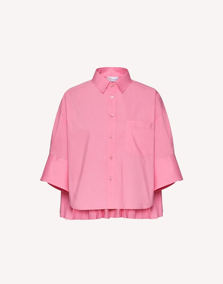 REDValentino pink crop shirt