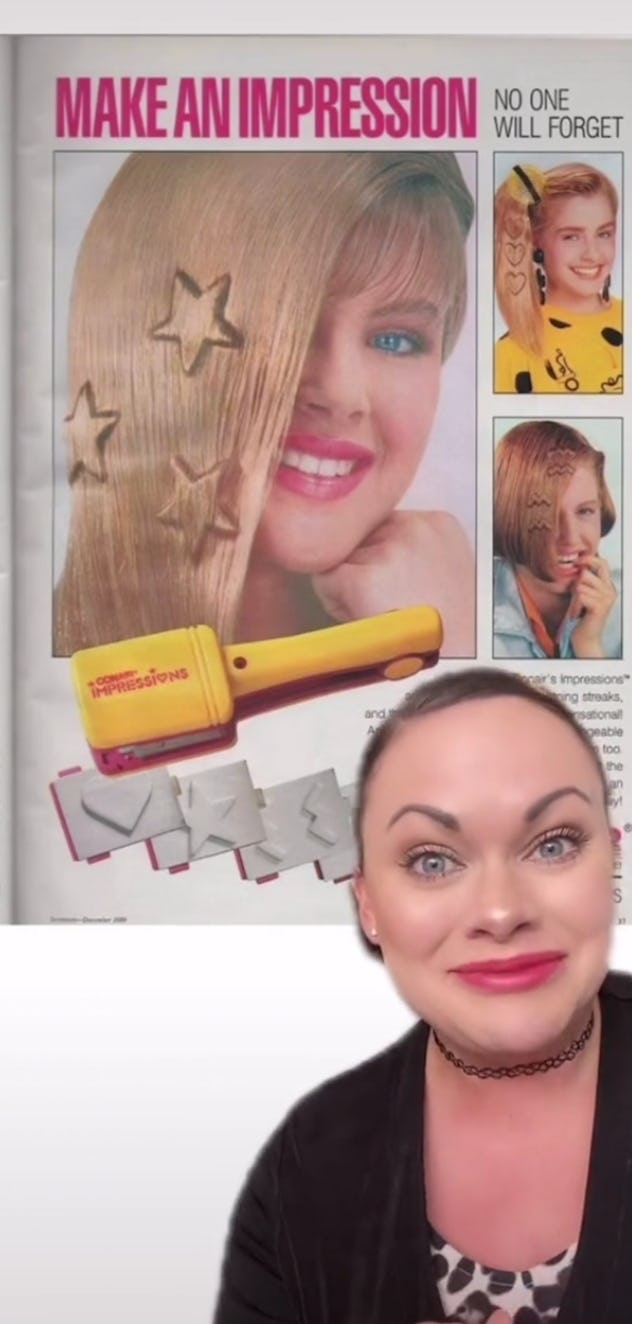 Still from @morganbartel, 90s nostalgia TikTok