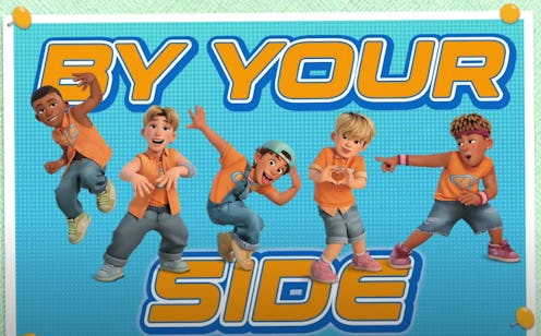 Screenshot of fictional boyband 4*Town from Pixar's 'Turning Red.'