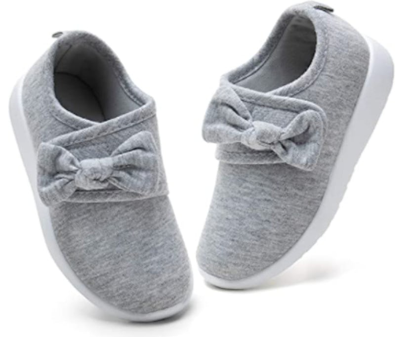 nerteo Toddler Girl Slip-On Sneakers