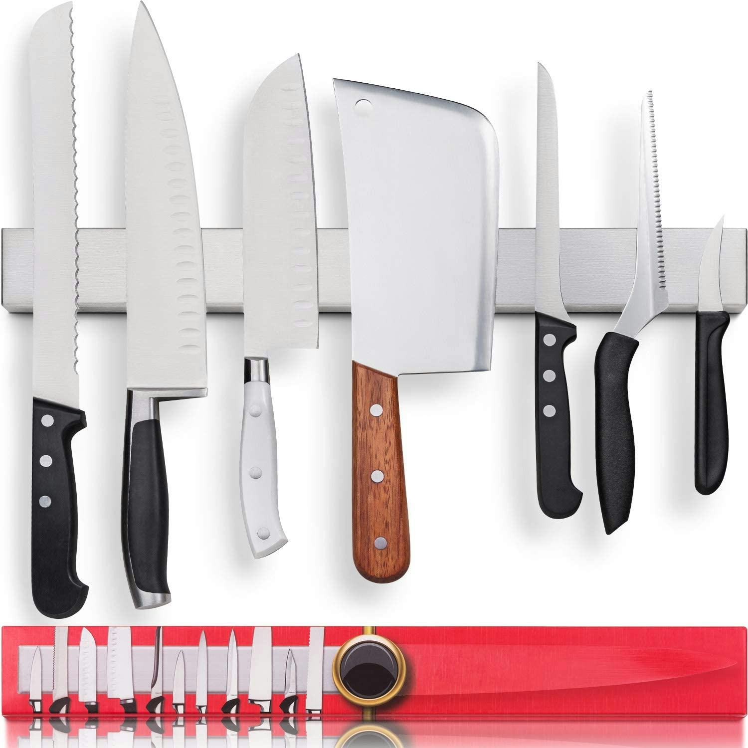 HMmagnets Stainless Steel Magnetic Knife Holder