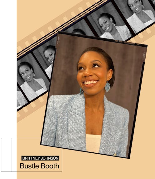 Brittney Johnson smiling in a light blue blazer