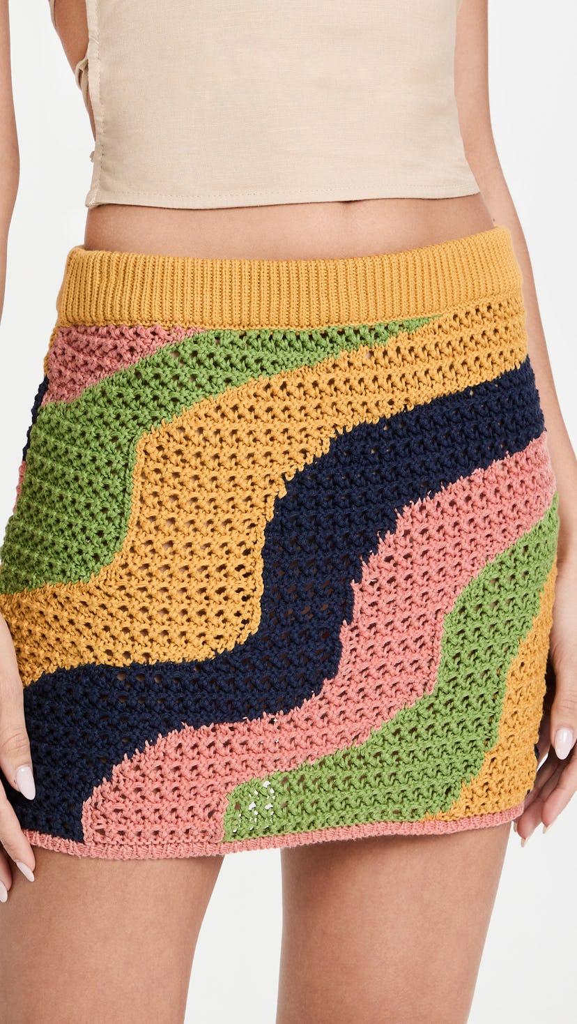 Mila Crochet Mini Skirt