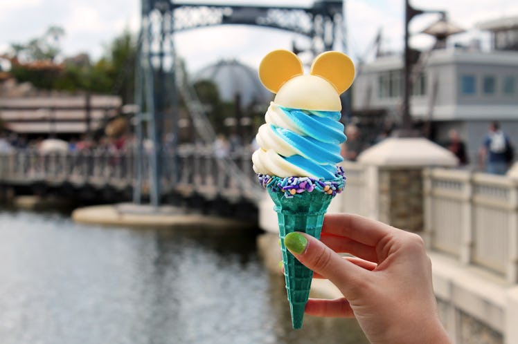 Disney's new Dole Whip restaurant includes a Mickey soft-serve cone. 