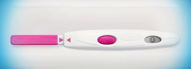 Image of positive digital ovulation test