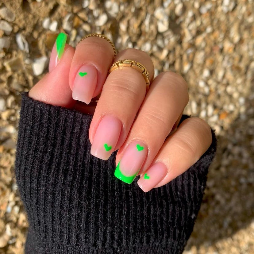 A selection of St. Patrick's Day manicure designs perfect for your spring festivities.
