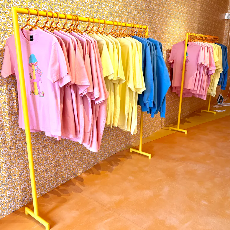 Inside Harry Styles' Pleasing Pop-Up Shop In NYC For Shroom Bloom Launch Inside Harry Styles' Pleasing Pop-Up Shop In NYC For Shroom Bloom Launch