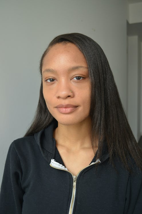 khera alexander trying the new Murad Correct & Protect Serum Broad Spectrum SPF 45