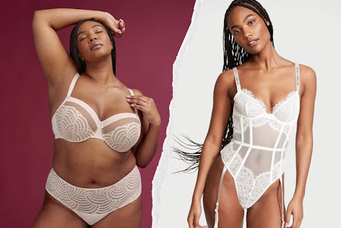 white bridal lingerie