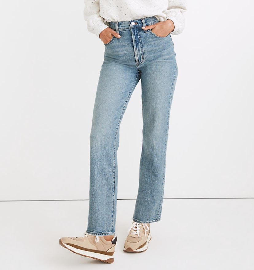 The Perfect Vintage Straight Jean in Hoye Wash
