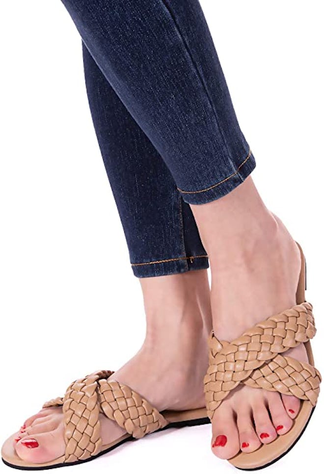 Mtzyoa Braided Leather Sandals