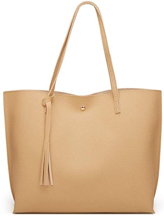 Dreubea Soft Faux Leather Tote 