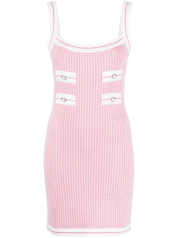 Alessandra Rich Houndstooth-Check Minidress