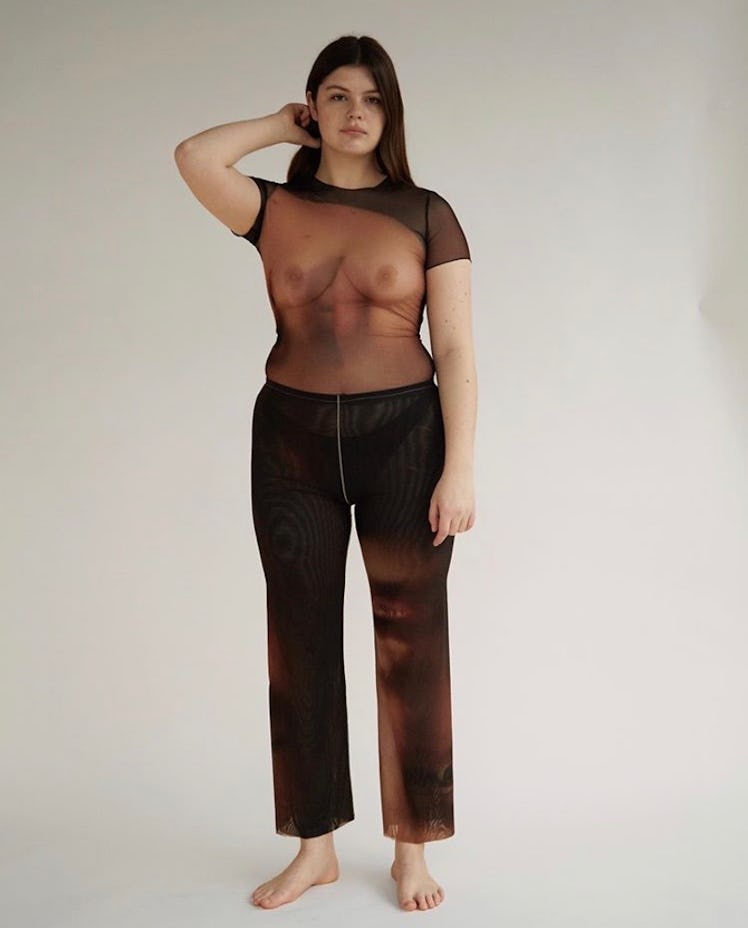 CLAN mesh pants illusion