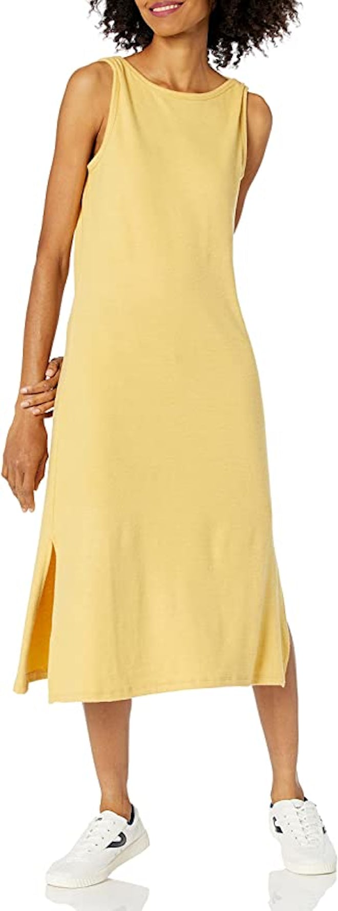 Daily Ritual Sleeveless Knit Midi Dress