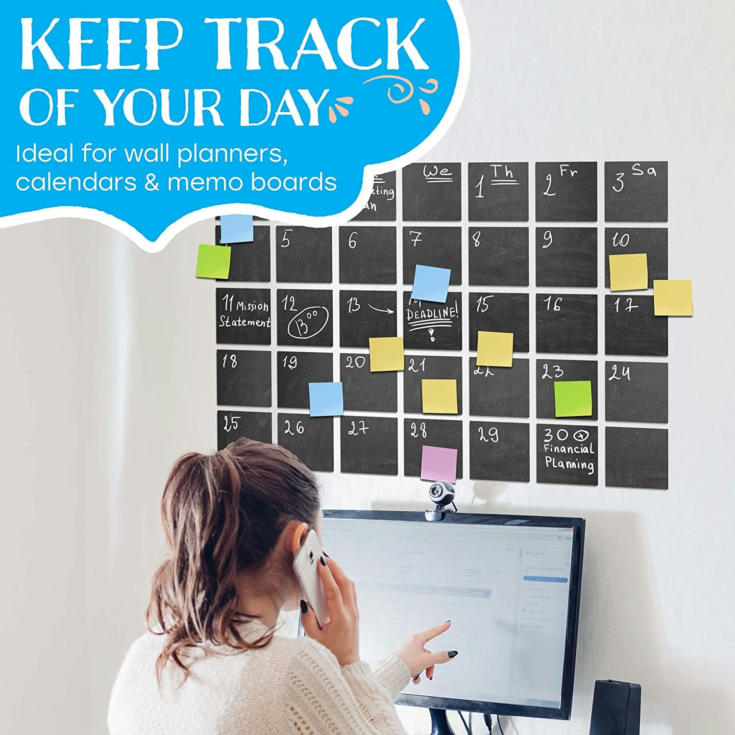 MMFB Arts &amp; Crafts Chalkboard Wallpaper