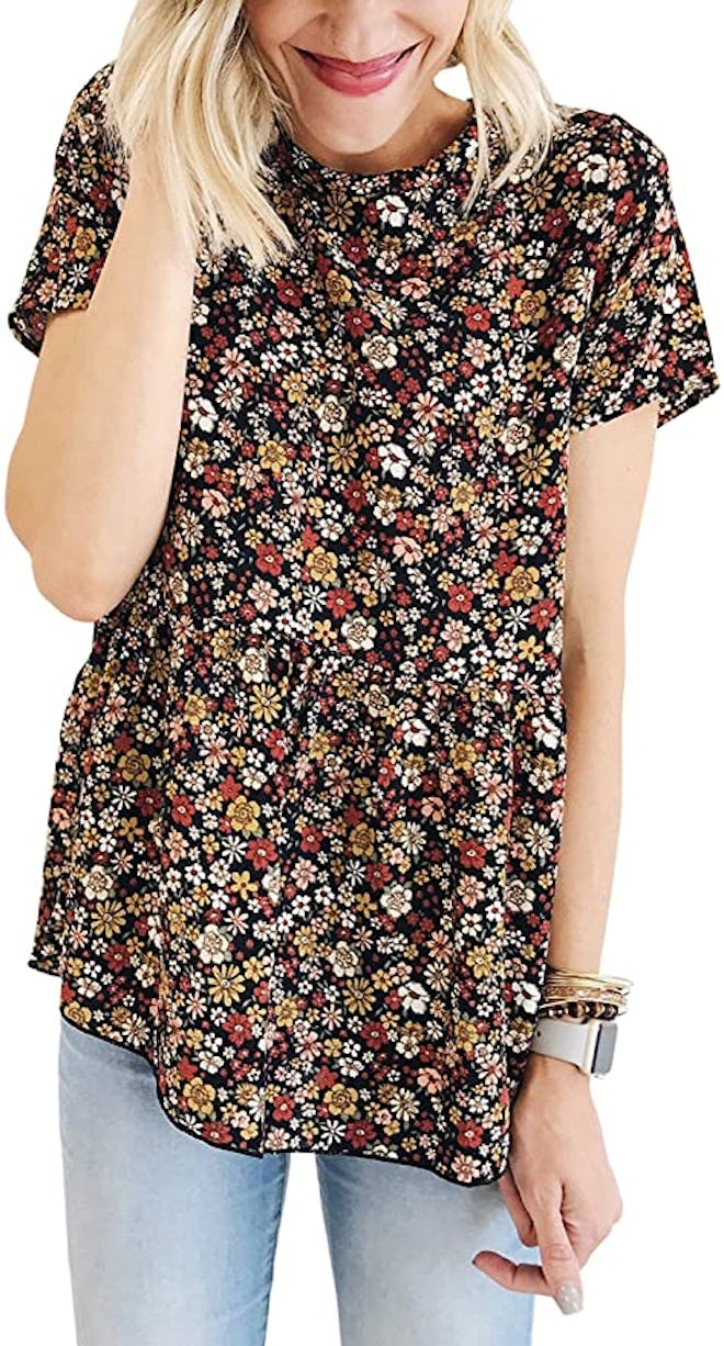 Hibluco Floral Print Blouse