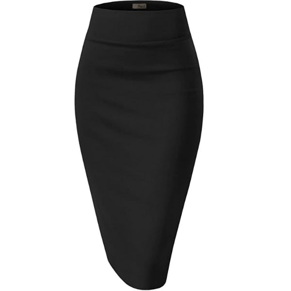 Hybrid &amp; Company Nylon Ponte Stretch Pencil Skirt