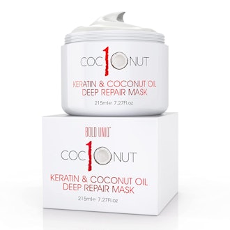 BOLD UNIQ Hydrating Deep Conditioning Hair Mask with Coconut Oil and Keratin Protein