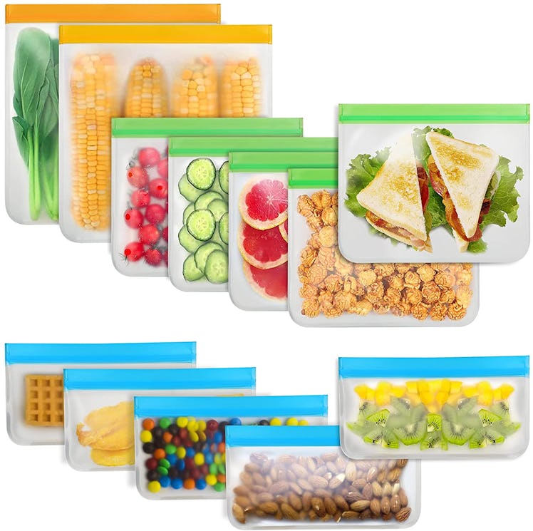 Tangibay Reusable Food Storage Bags (12-Pack)
