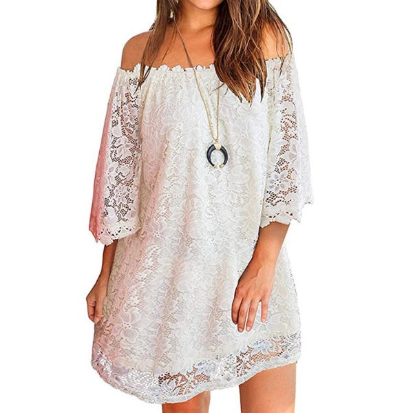 OURS Off Shoulder Lace Dress