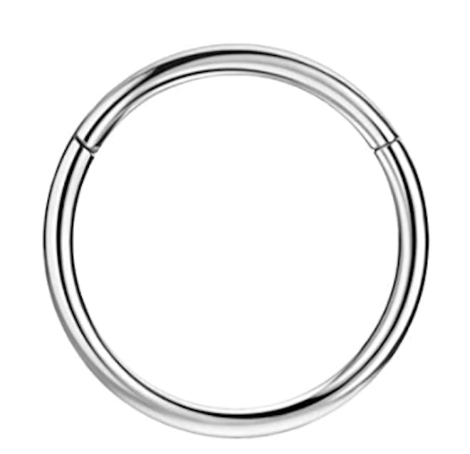 This is the best stainless steel hoop nose ring for sensitive skin.