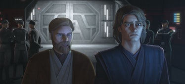 Obi-Wan Kenobi and Anakin Skywalker in Star Wars: The Clone Wars