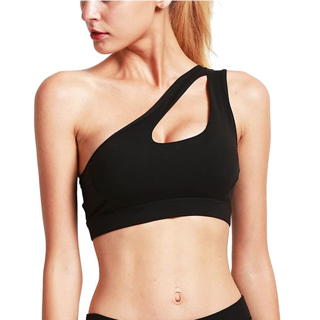 RUNNING GIRL One Shoulder Sports Bra