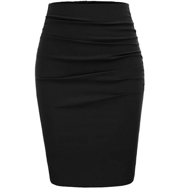 GRACE KARIN Rouched Slim Fit Skirt