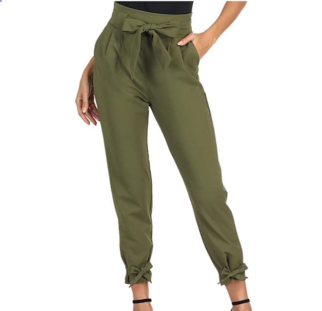 GRACE KARIN High Waist Pencil Pants with Bow-Knot