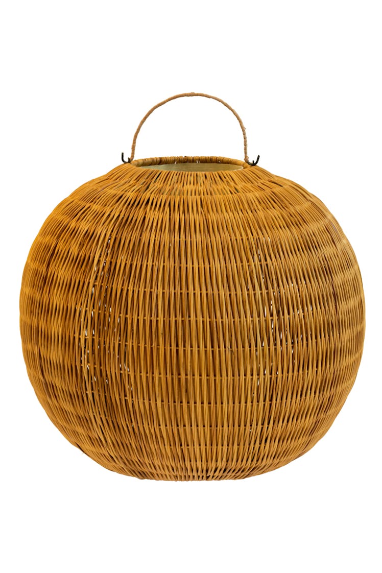 Round Pendant Lamp in Rattan - Large