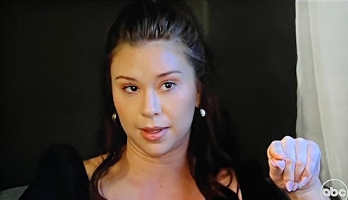 Gabby telling Clayton off on 'The Bachelor' finale after getting sent home.
