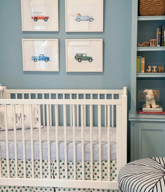 A blue baby boy nursery