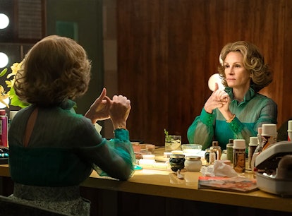 Julia Roberts staring in the mirror in the Starz series 'Gaslit'