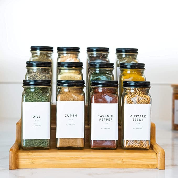 Savvy &amp; Sorted Minimalist Spice Jar Labels