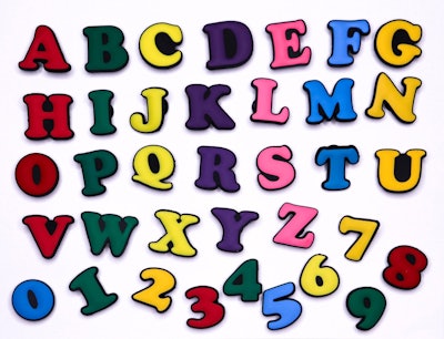 personalized gift for kids: Colorful Letters and Numbers Crocs Charms