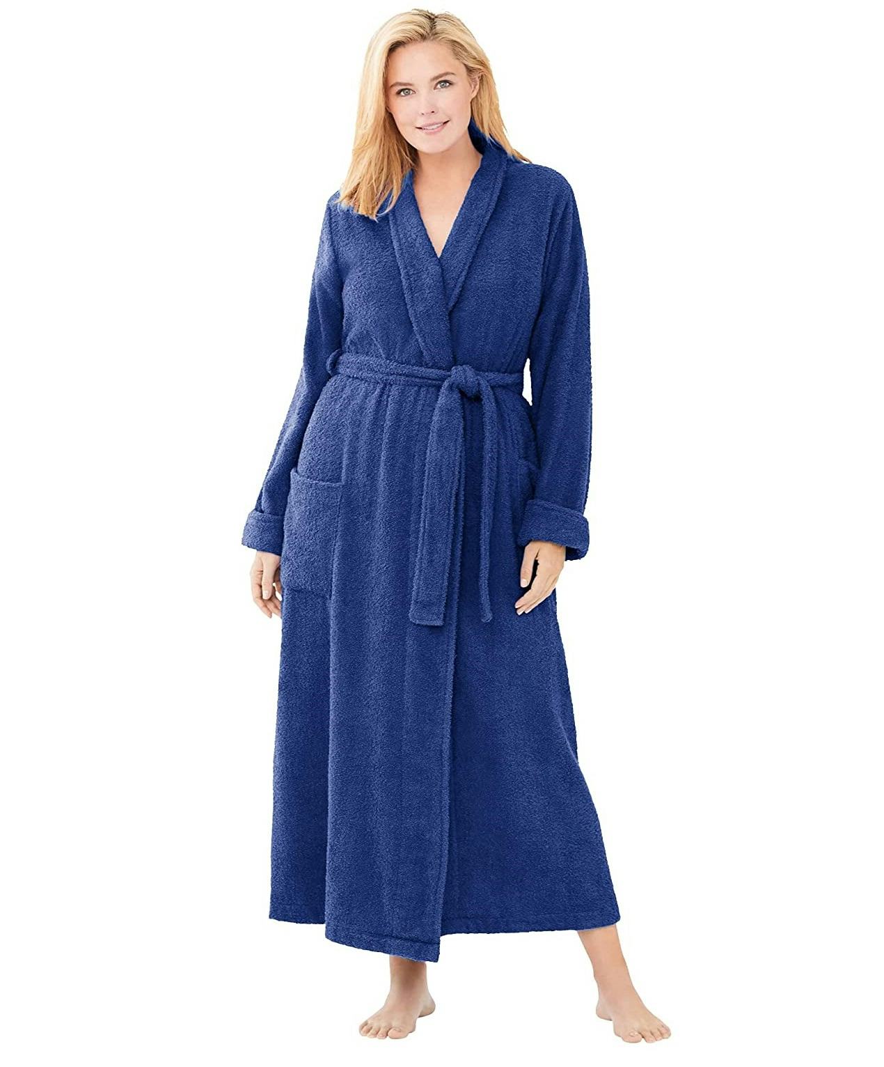 Dreams &amp; Co. Long Terry Cotton Robe