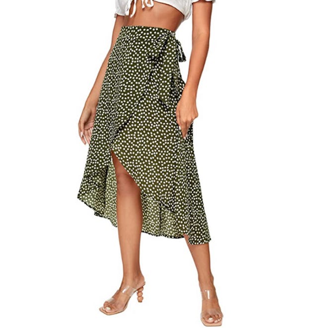 SheIn Wrap Midi Skirt