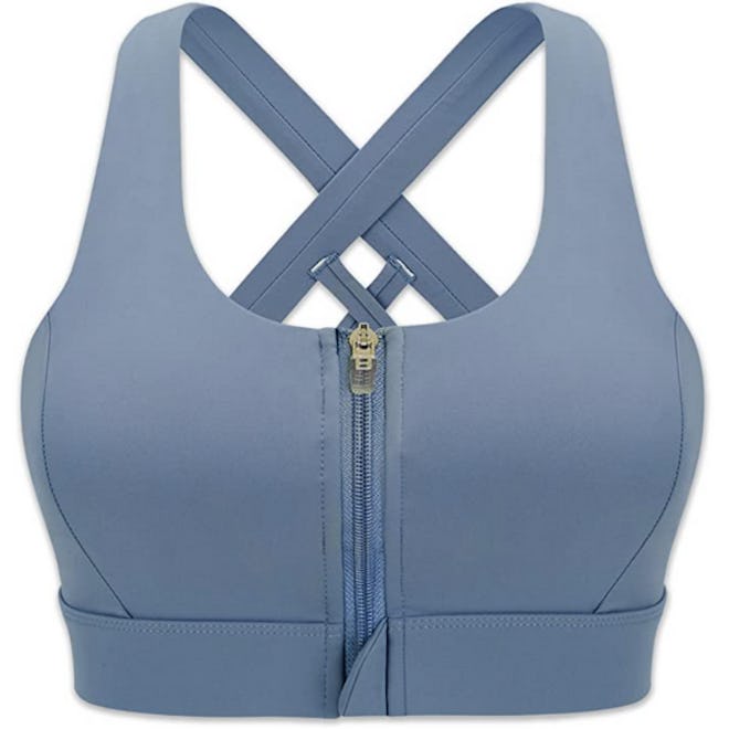 Cordaw Strappy Zippered Sports Bra