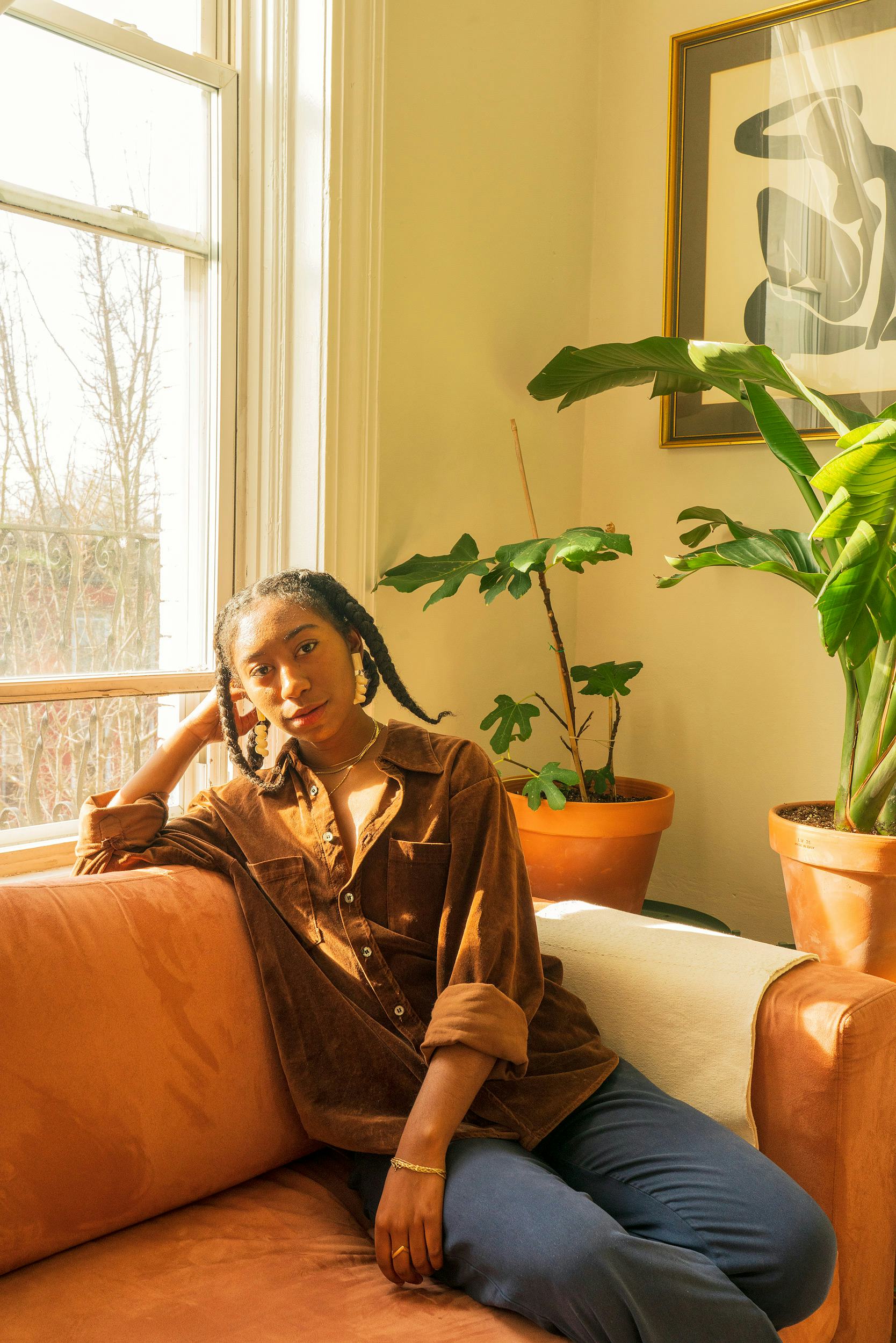 Trinity surrounded by plants