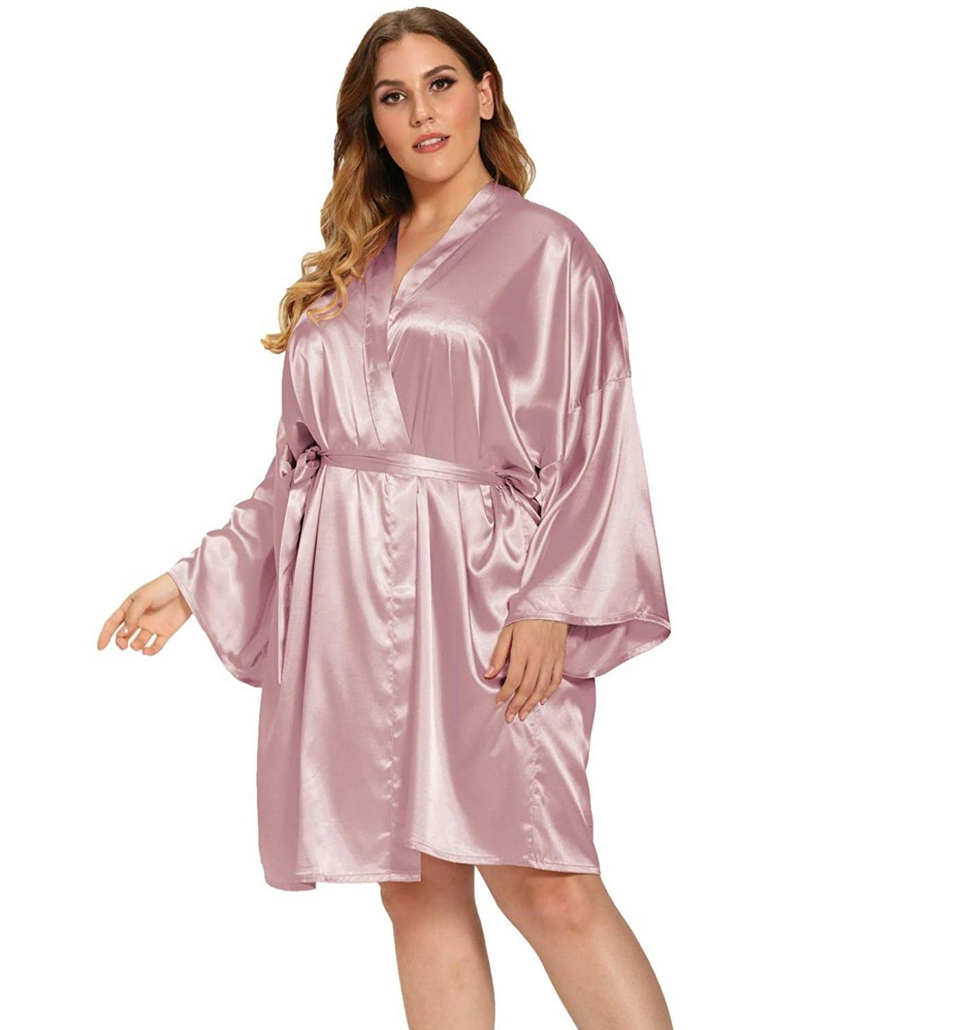 V Vaborous Satin Robe